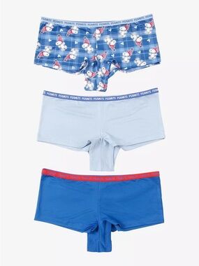 Peanuts Snoopy Winter Boyshort Panty Set Christmas Hot Topic